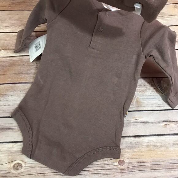 Baby Starters Boys Outfit Size 3 Months Tie Sweater Vest Wingtips Brown NEW - Picture 6 of 6